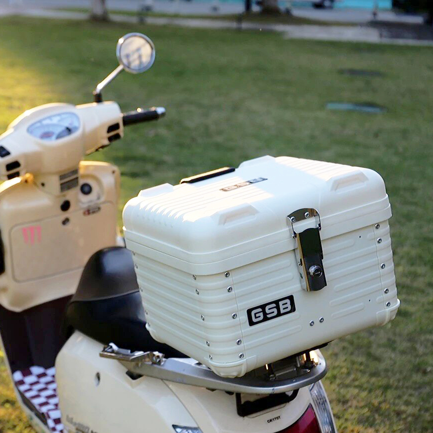 Scooter Helmet Set - 47L バイク用トップケース モトテールボックス リアラゲッジ スクーター モペット