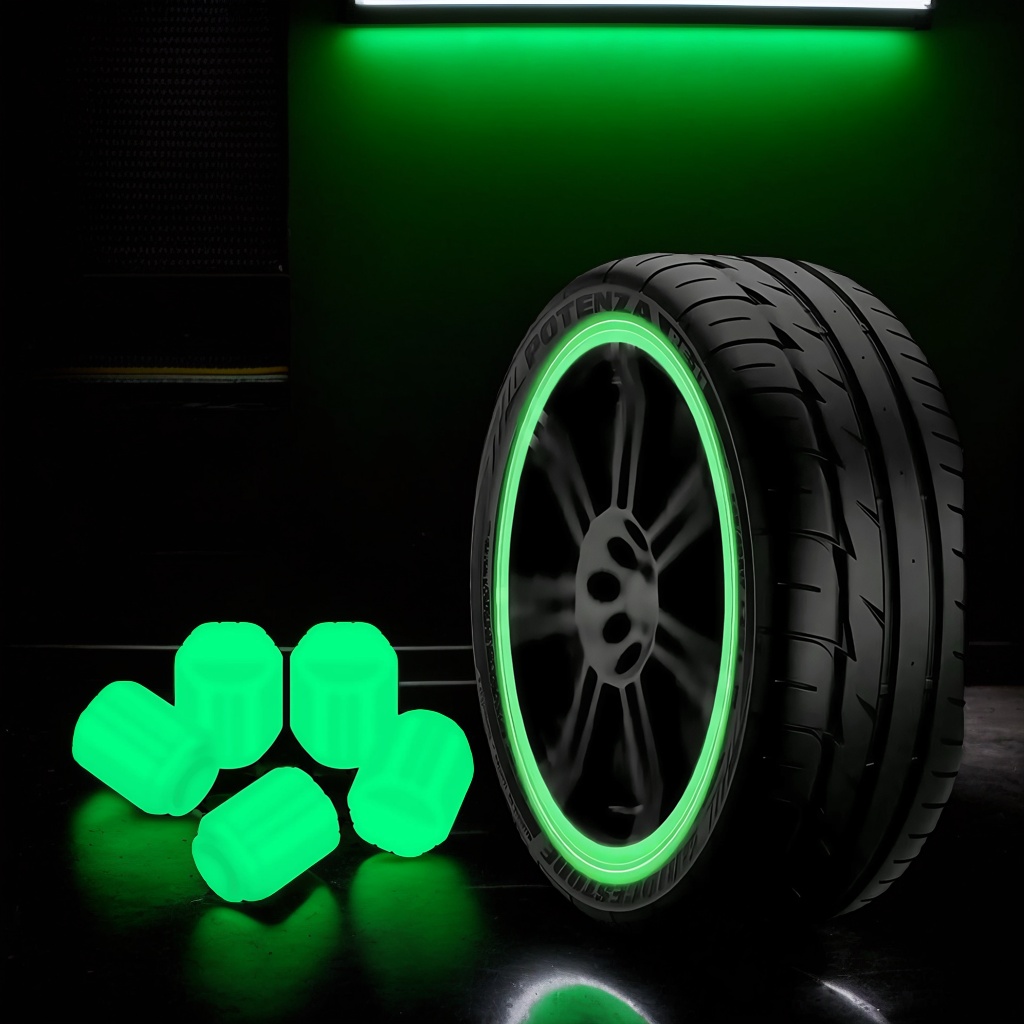 発光タイヤバルブキャップ：車、バイク、自転車、電動スクーター - Scooter Tire のレビューと価格