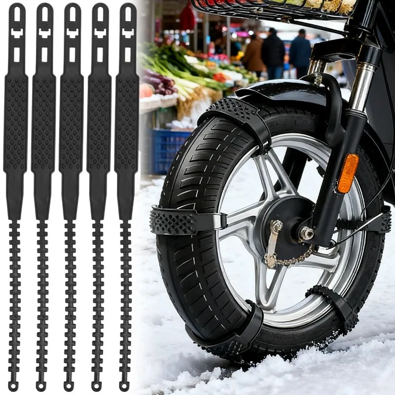 ユニバーサルオートバイスノーチェーン、滑り止めアイストラクシ - Scooter Tire のレビューと価格