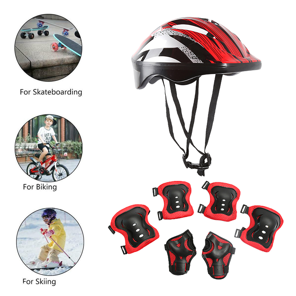 子供、膝、肘パッドセット、サイクリング、スケート保護、ジムお - Scooter Helmet Set のレビューと価格
