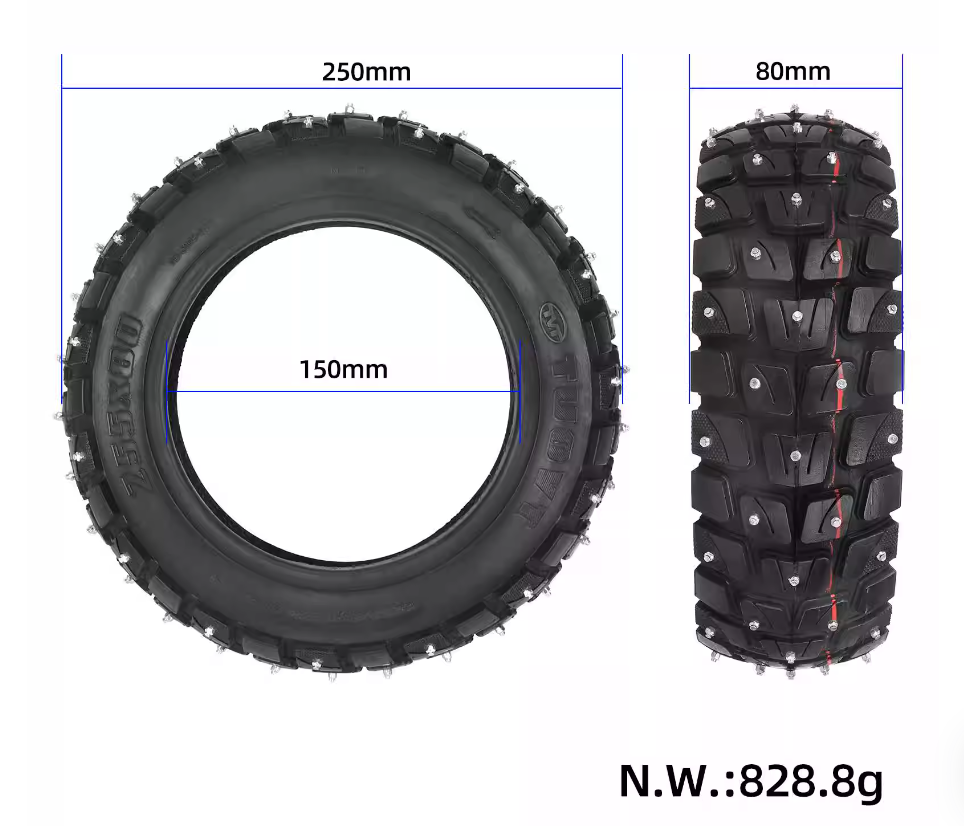 STLF T255*80 スノータイヤ、滑り止めスタッド付き - Scooter Tire のレビューと価格