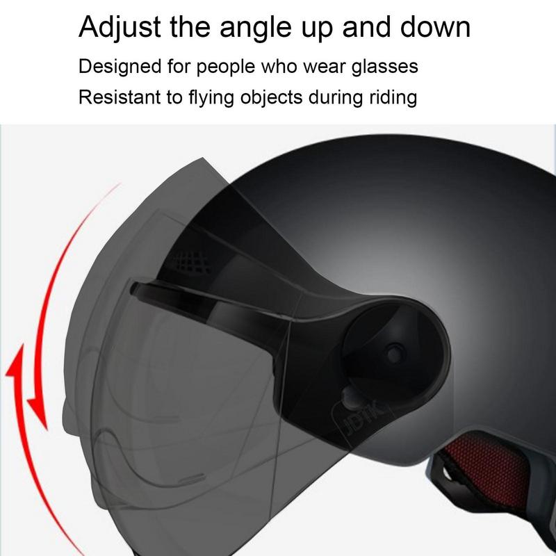 男性と女性のためのオートバイのヘルメット,ジェットスタイル, - Scooter Helmet Set のレビューと価格