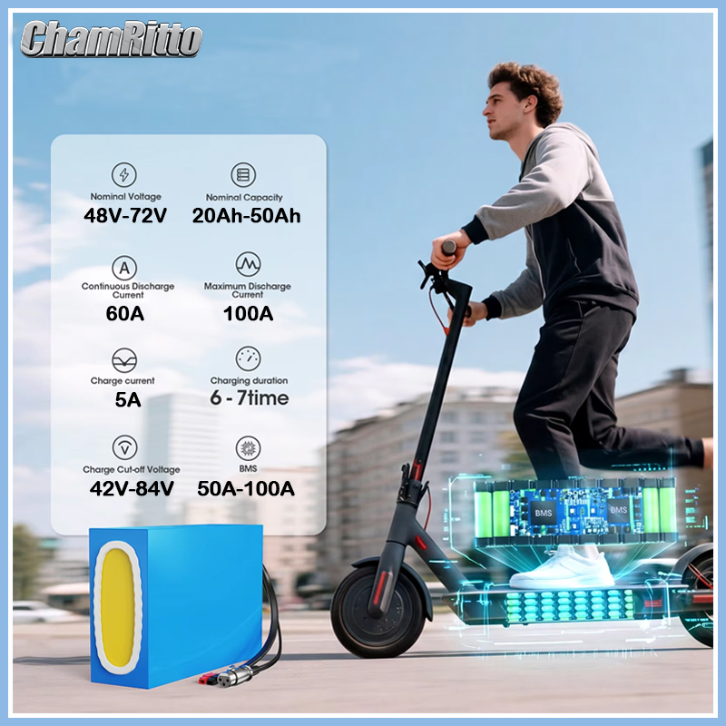 21700 Eバイクスクーターバッテリー 52V 48V 7 - 60V 30Ah 21700 Battery Pack のレビューと価格