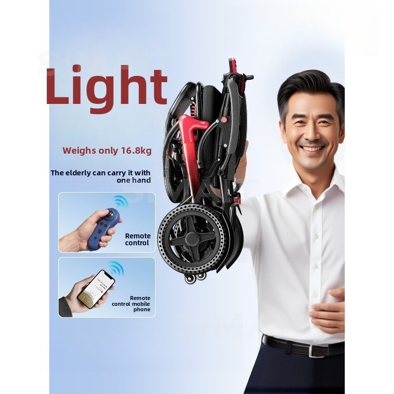 新型電動車椅子、インテリジェント自動、軽量小型折りたたみ式、 - Folding Electric Scooter のレビューと価格