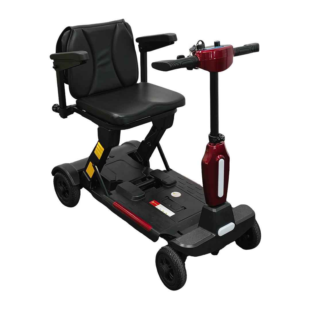 工場直販 自動折りたたみ式 10AHリチウム電池 四輪 赤色 - Folding Electric Scooter のレビューと価格