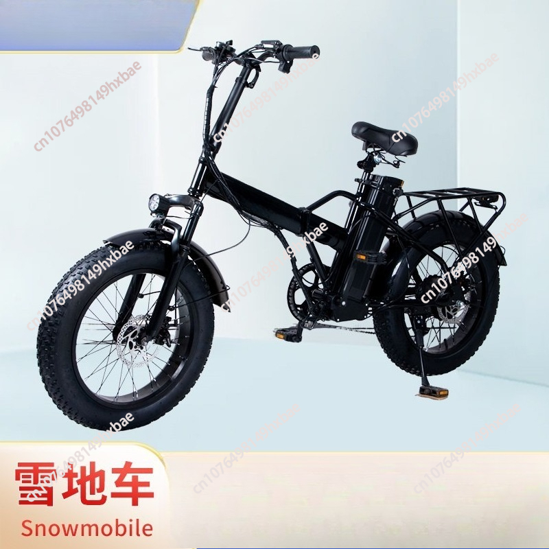 雪道対応折りたたみ式携帯スクーター二輪電動車両厚型電動自転車 - Folding Electric Scooter のレビューと価格