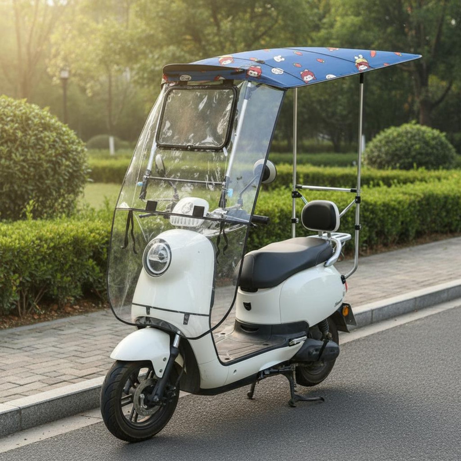 電動スクーターレインカバー耐水性折りたたみ式スクーターレイン - Electric Scooter Rain Cover のレビューと価格