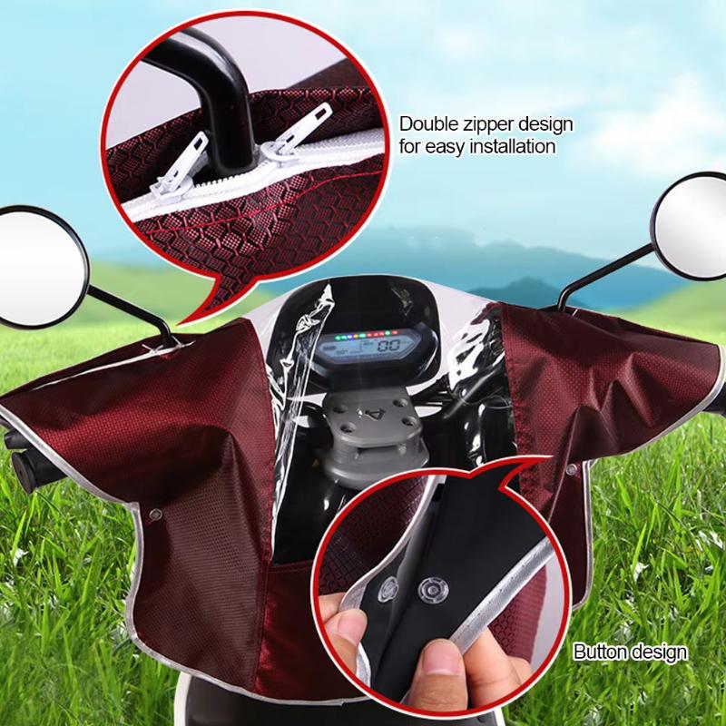 電動スクーターダッシュボードレインカバー透明窓ジッパー防水防 - Electric Scooter Rain Cover のレビューと価格